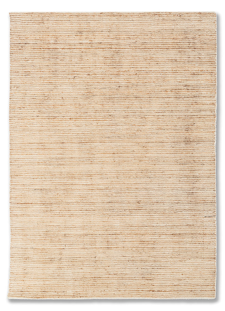 saga ivory wool hand loom Rug - HeadShot