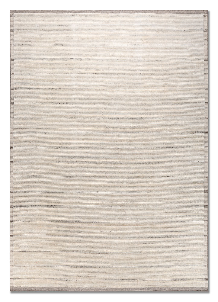 tesoro ivory wool hand loom Rug - HeadShot