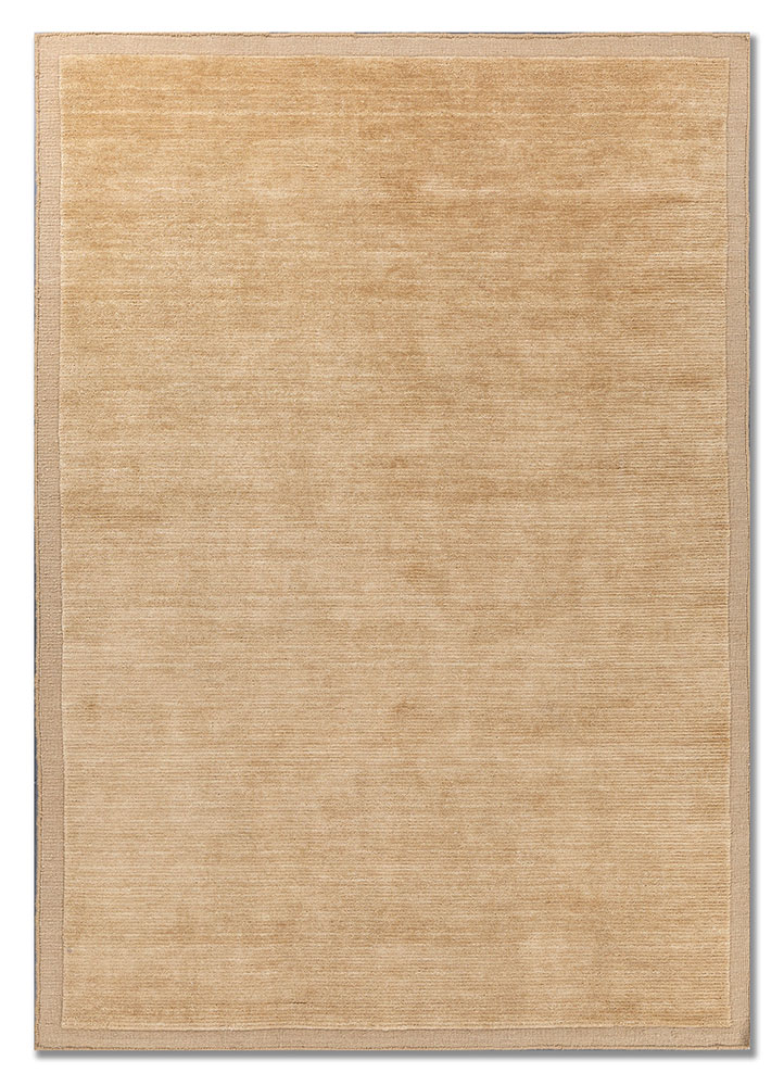 basis beige and brown wool hand loom Rug - HeadShot