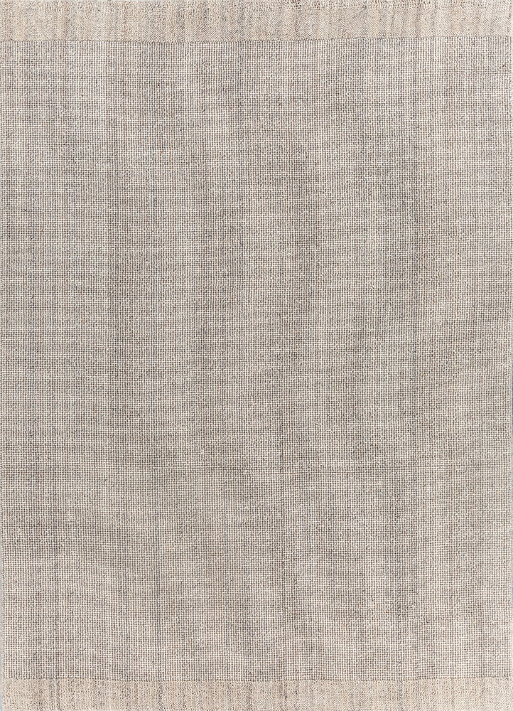 saga ivory wool hand loom Rug - HeadShot