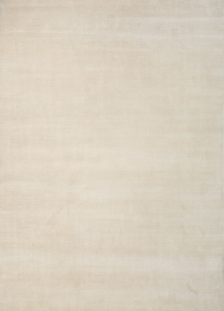 saga ivory wool hand loom Rug - HeadShot