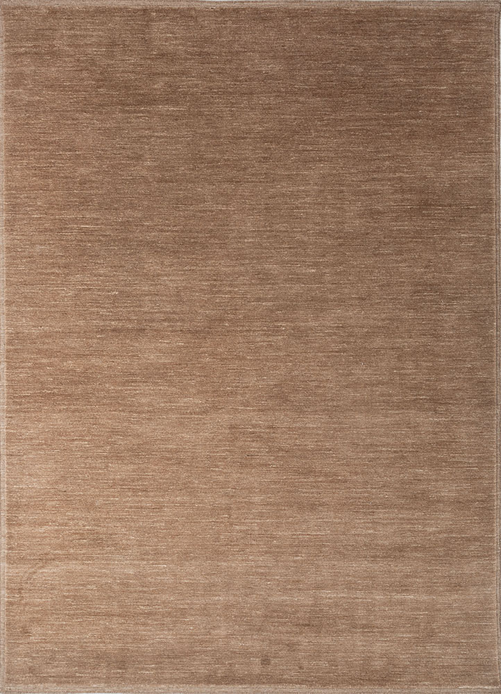 basis beige and brown wool hand loom Rug - HeadShot