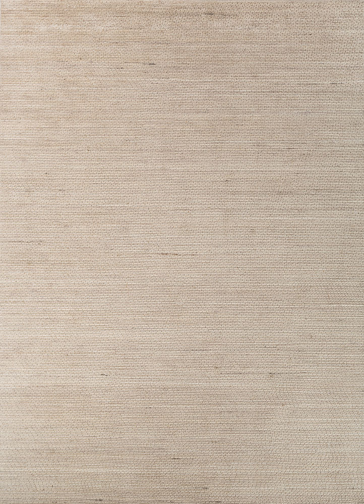 saga ivory wool hand loom Rug - HeadShot
