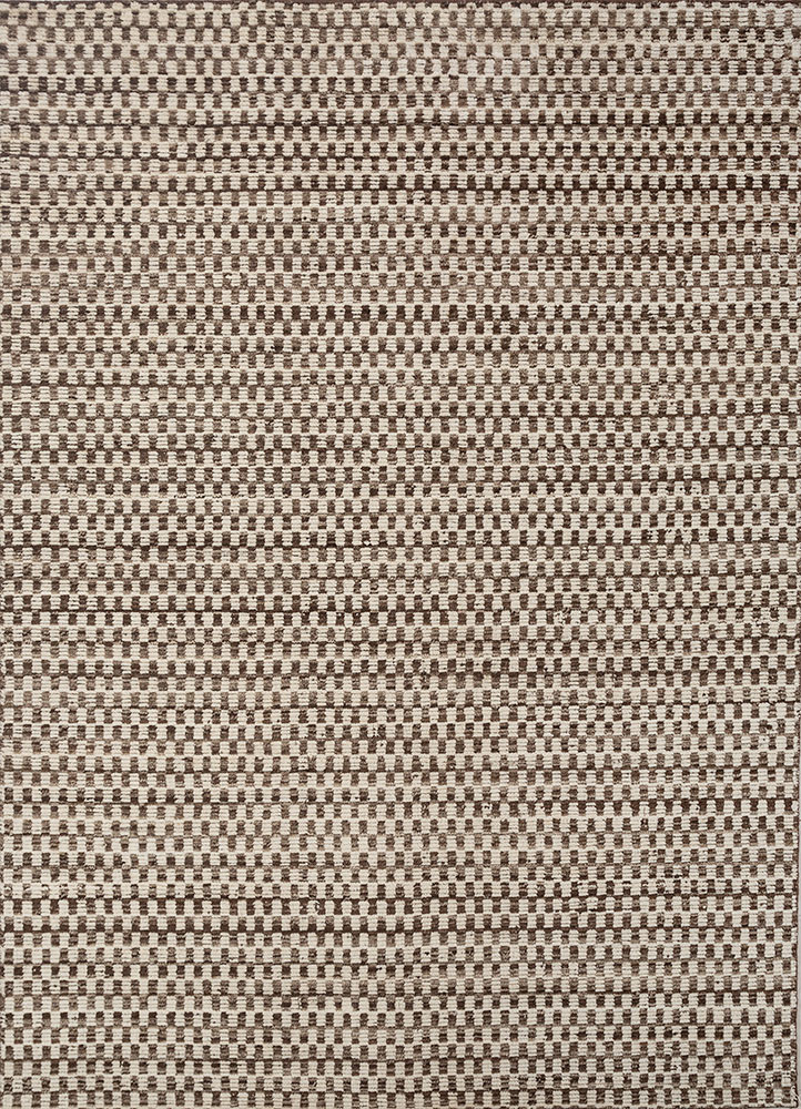 saga ivory wool hand loom Rug - HeadShot