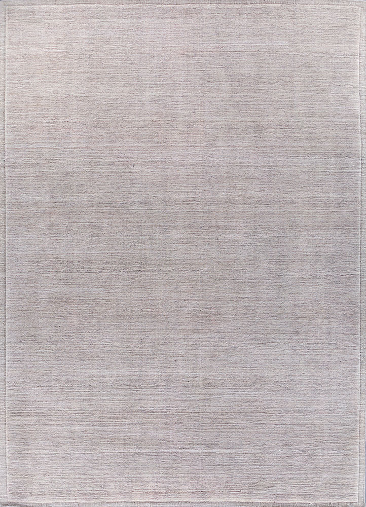 saga grey and black wool hand loom Rug - HeadShot