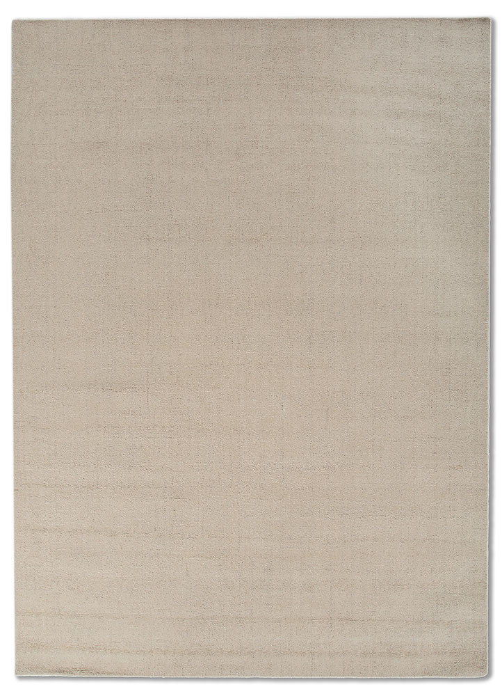 saga ivory wool hand loom Rug - HeadShot