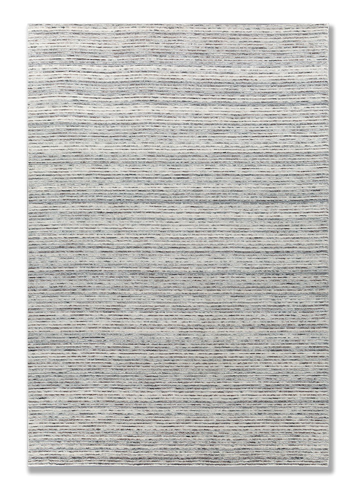 saga blue wool hand loom Rug - HeadShot