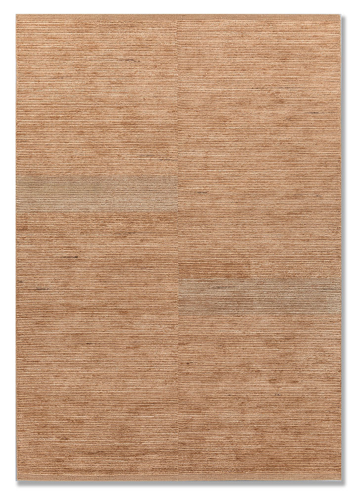 saga red and orange wool hand loom Rug - HeadShot