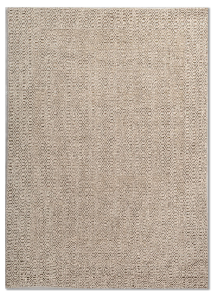 saga ivory wool hand loom Rug - HeadShot