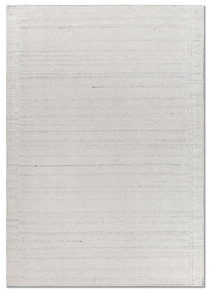 basis ivory wool flat weaves Rug - HeadShot