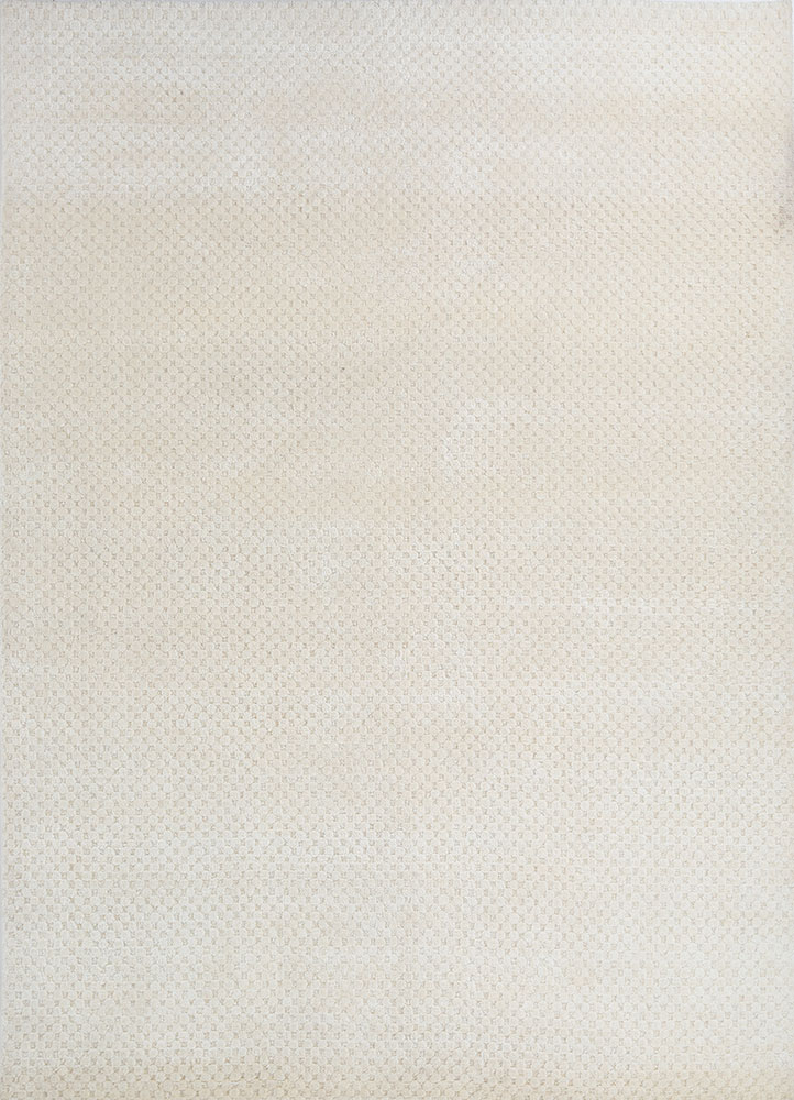 saga ivory wool hand loom Rug - HeadShot