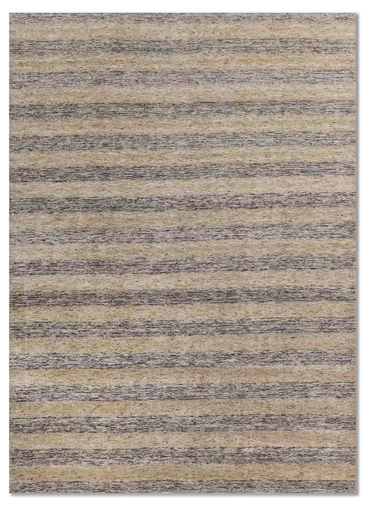 tesoro ivory wool and viscose hand loom Rug - HeadShot