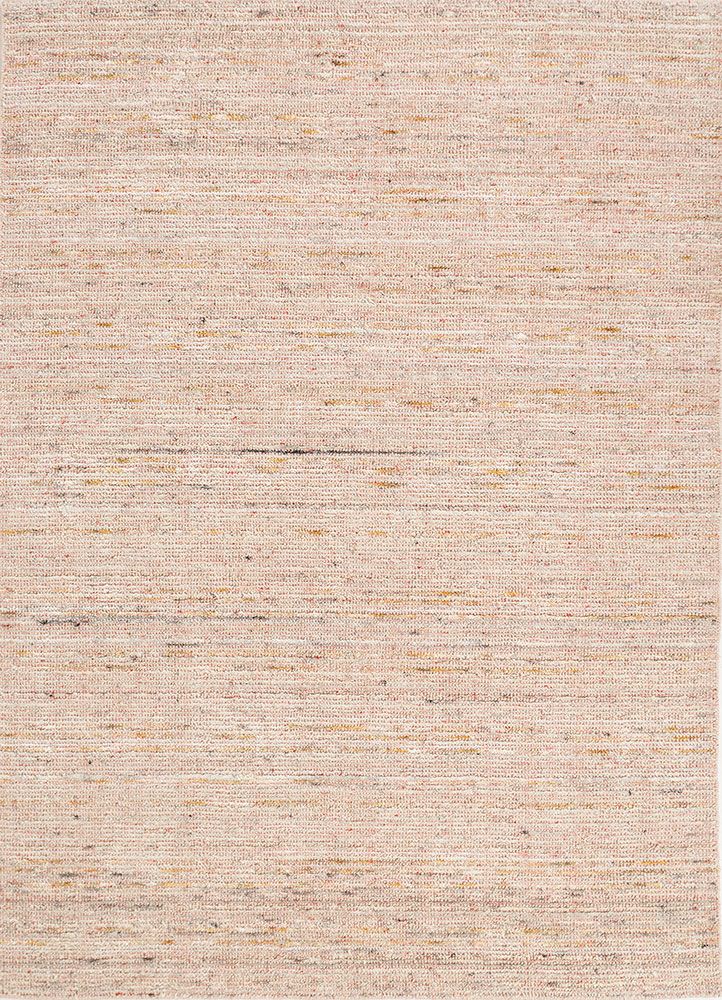 tesoro red and orange wool and viscose hand loom Rug - HeadShot