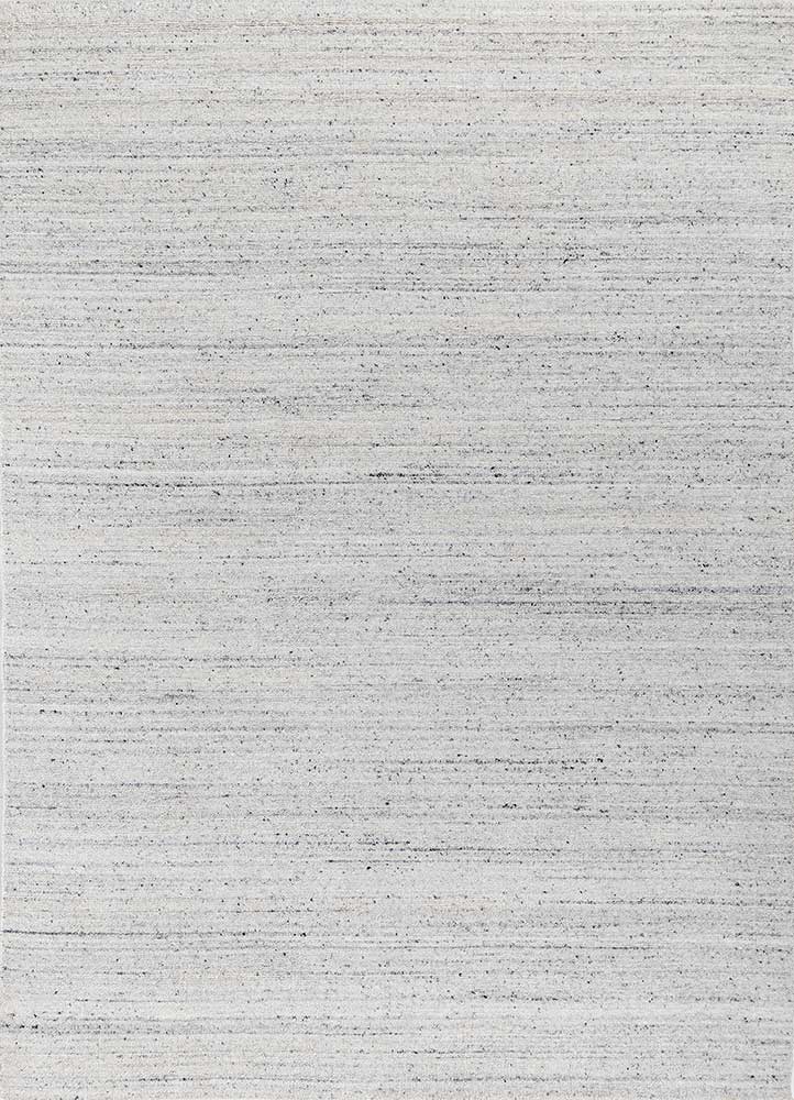 saga ivory wool and viscose hand loom Rug - HeadShot