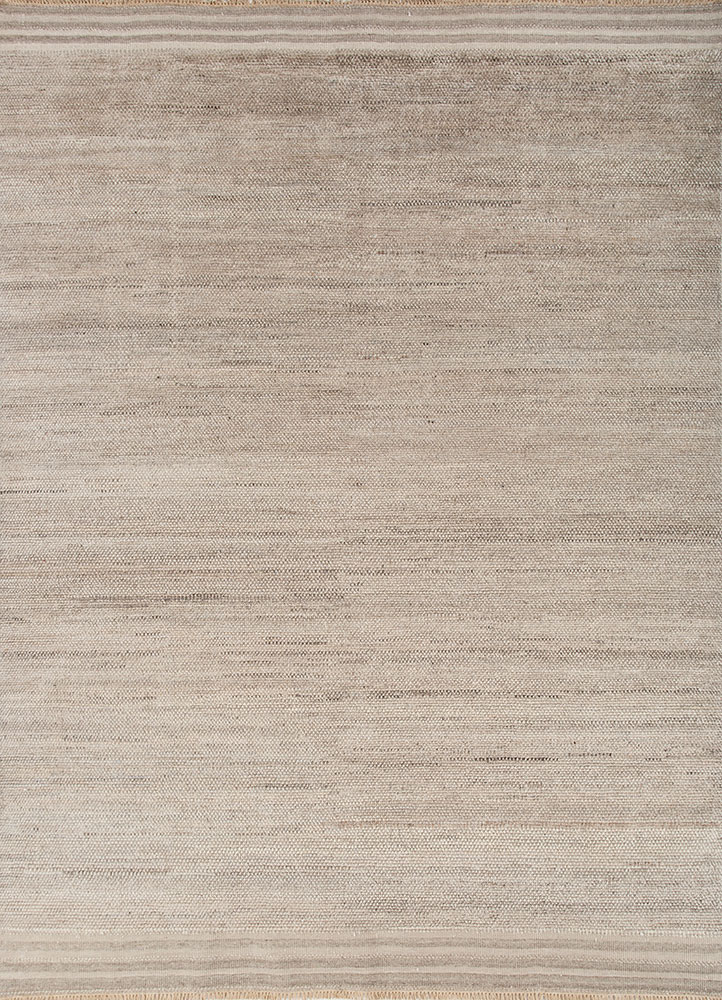 kairos beige and brown afghan wool hand knotted Rug - HeadShot