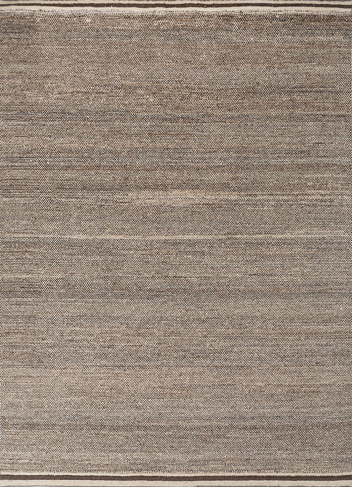 manifest beige and brown afghan wool hand knotted Rug - HeadShot
