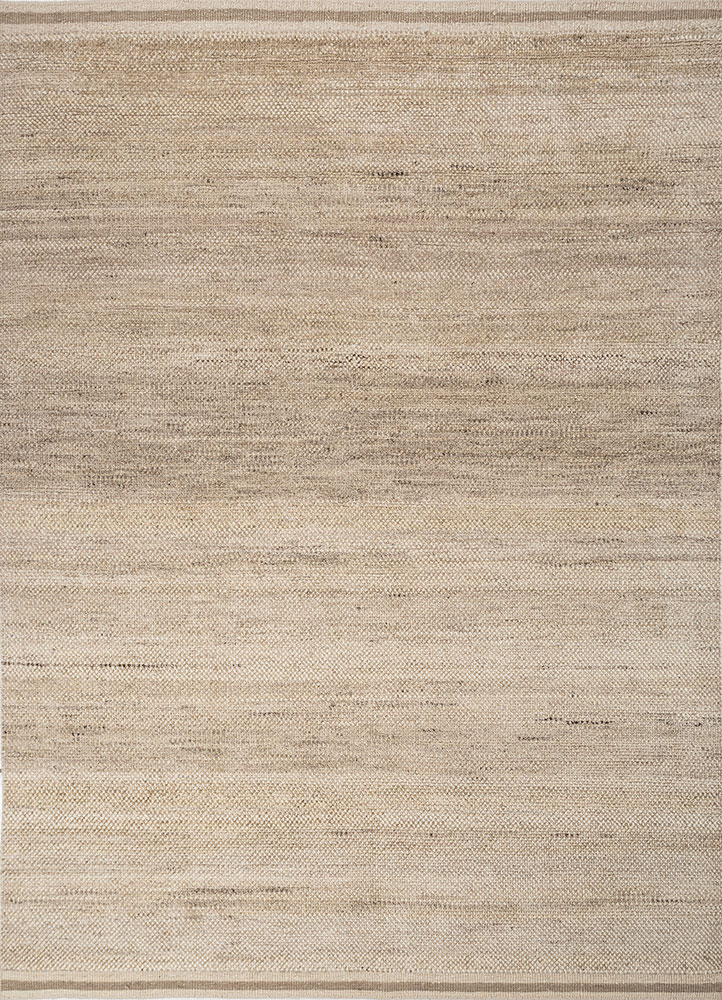 manifest beige and brown afghan wool hand knotted Rug - HeadShot