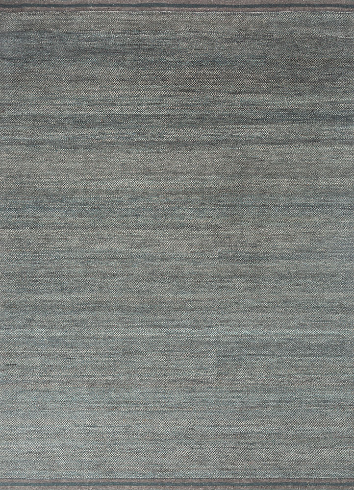 manifest blue afghan wool hand knotted Rug - HeadShot