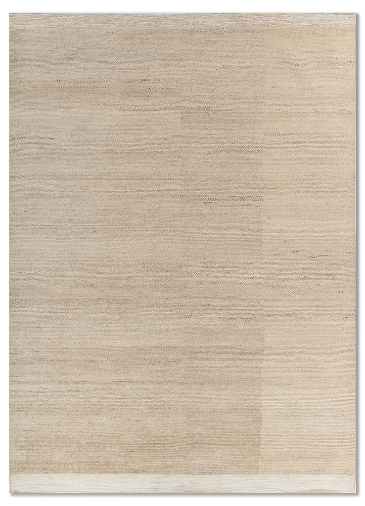 manifest beige and brown afghan wool hand knotted Rug - HeadShot