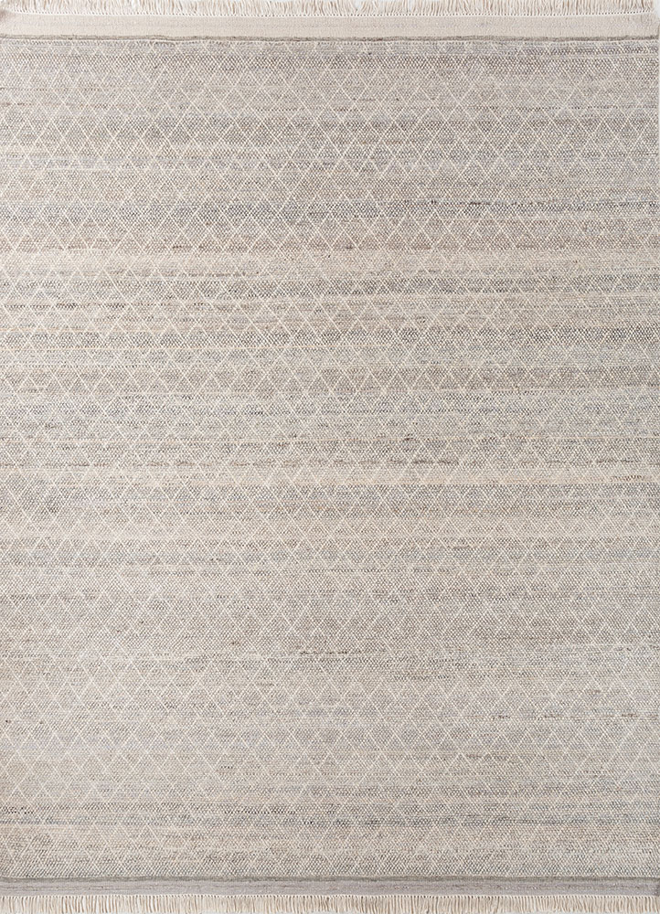 manifest beige and brown afghan wool hand knotted Rug - HeadShot