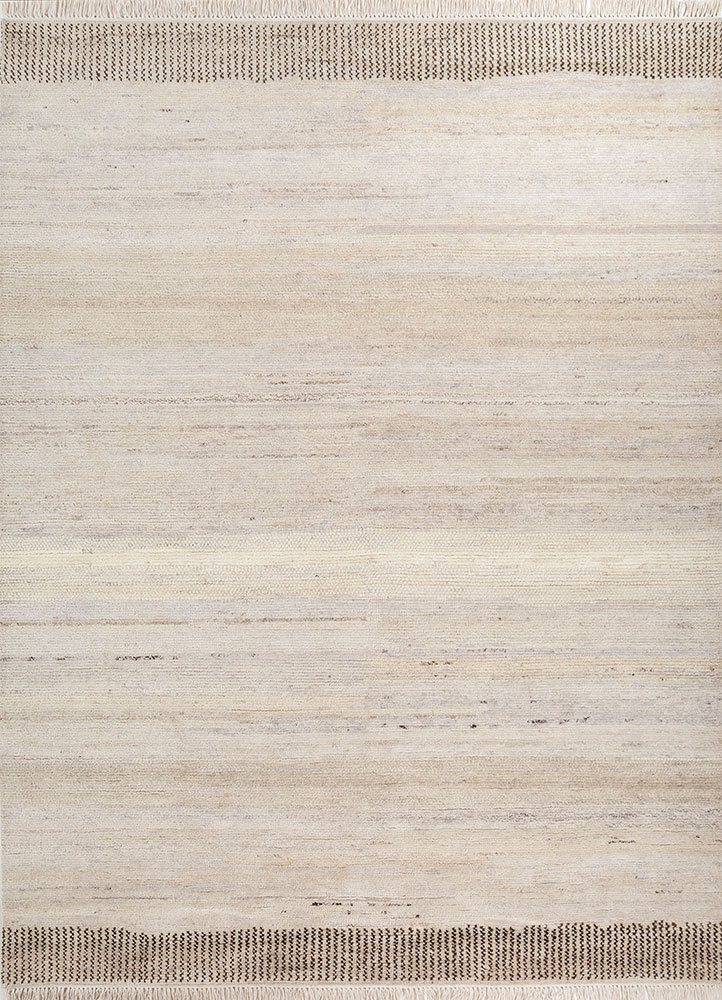 manifest ivory afghan wool hand knotted Rug - HeadShot