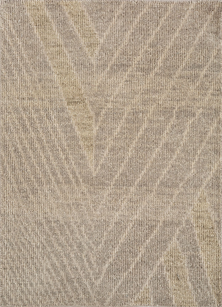 manifest grey and black wool hand knotted Rug - HeadShot