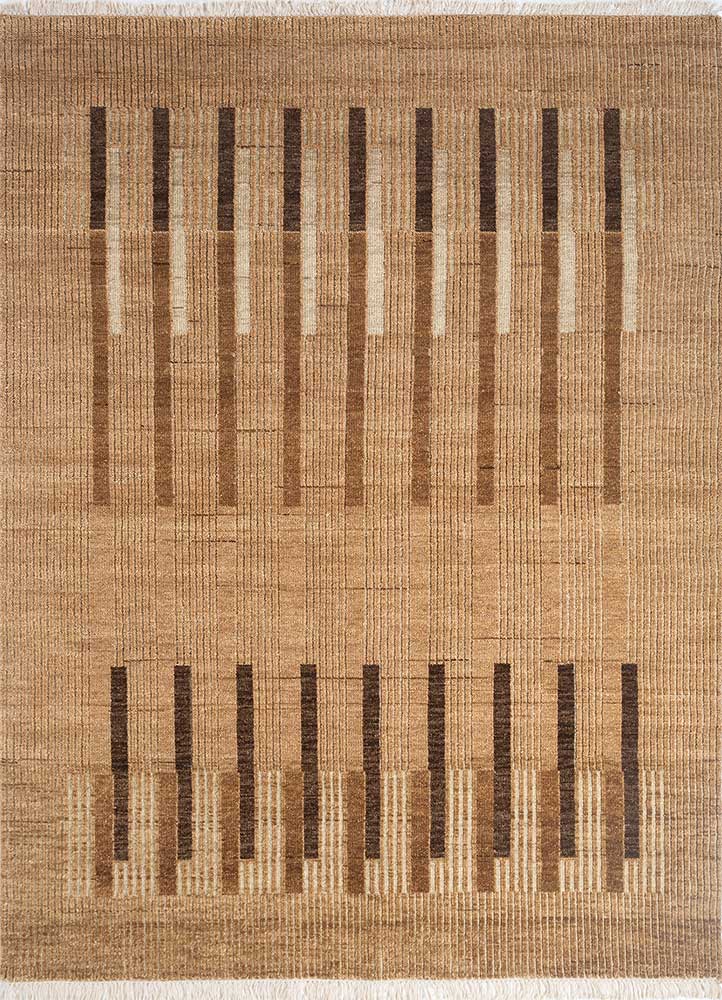 manifest red and orange wool hand knotted Rug - HeadShot