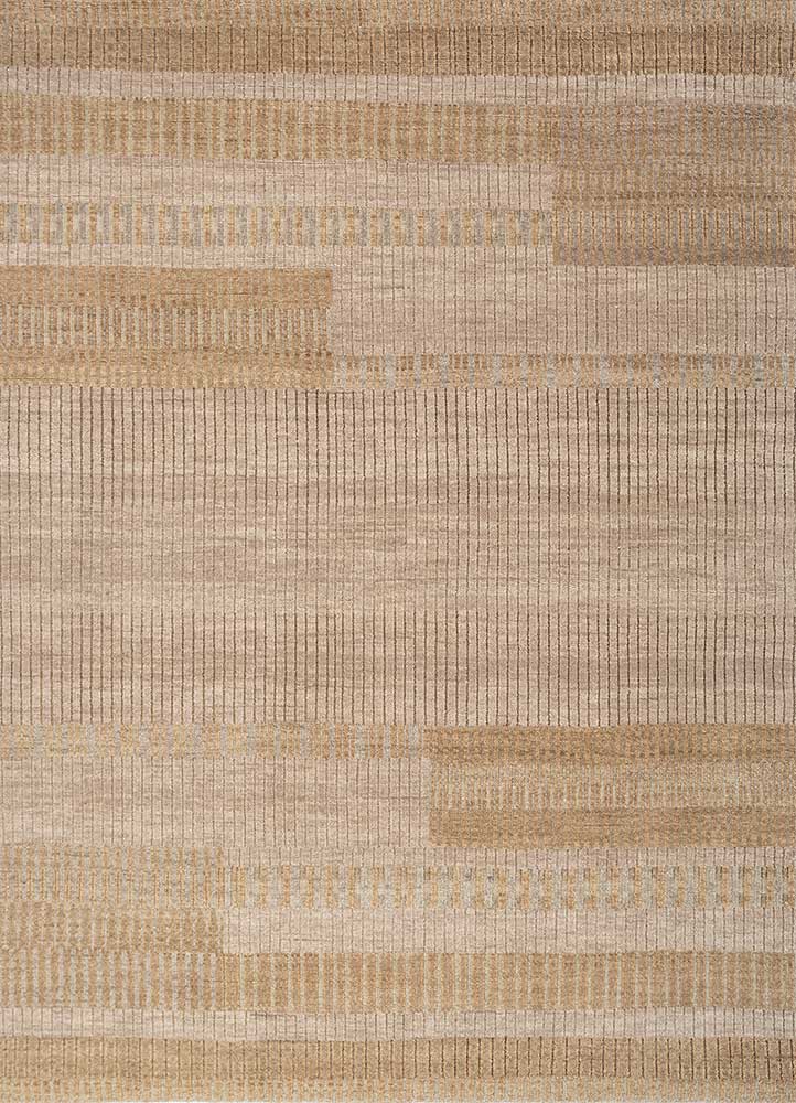 thyme ivory wool hand knotted Rug - HeadShot