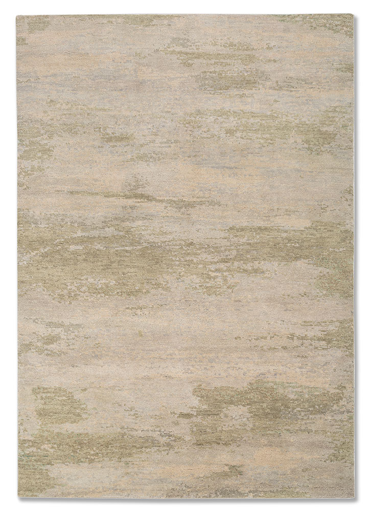 uvenuti blue wool hand knotted Rug - HeadShot