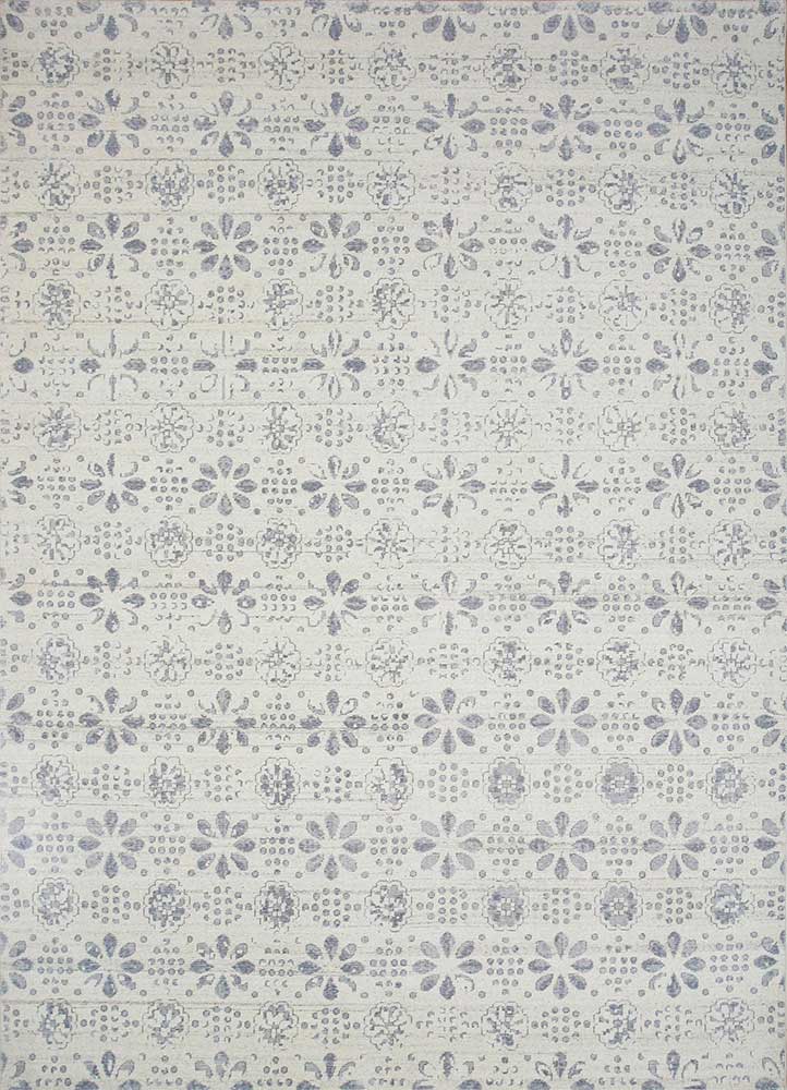 erbe ivory wool hand knotted Rug - HeadShot