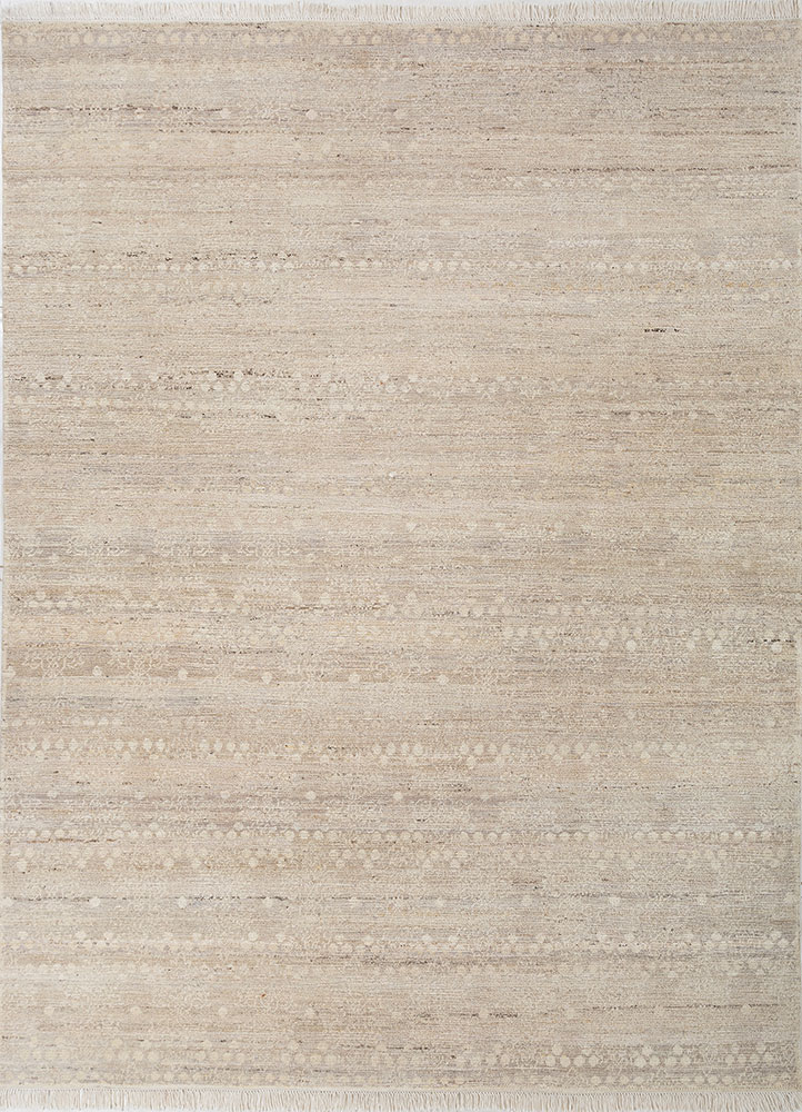 viscaya ivory afghan wool hand knotted Rug - HeadShot