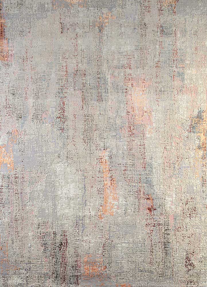 uvenuti ivory wool and bamboo silk hand knotted Rug - HeadShot