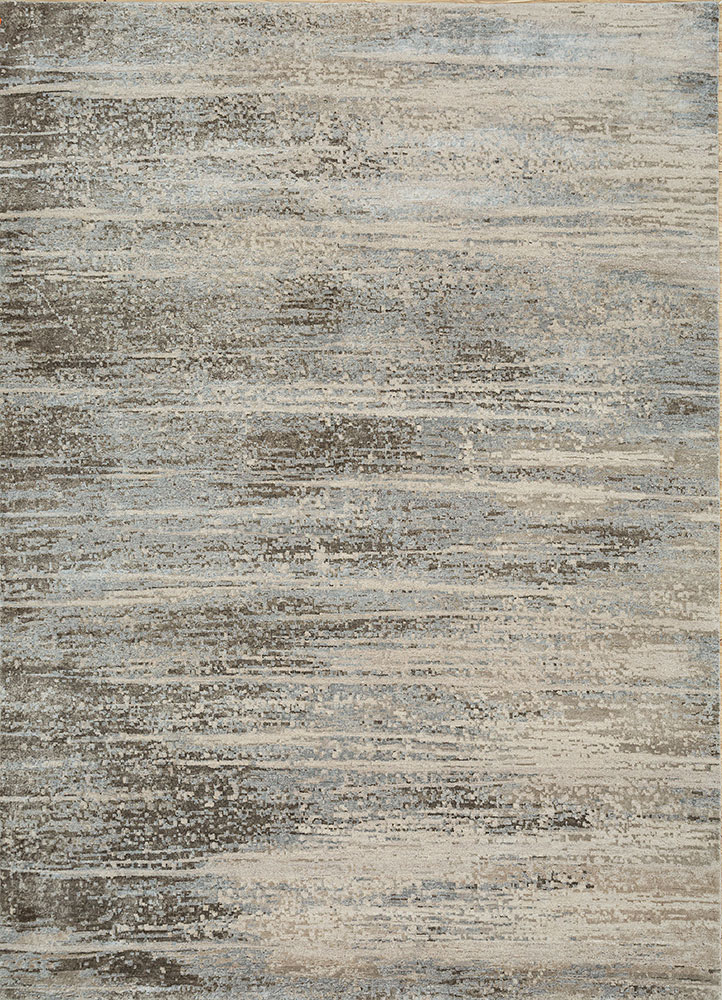 uvenuti ivory wool and bamboo silk hand knotted Rug - HeadShot