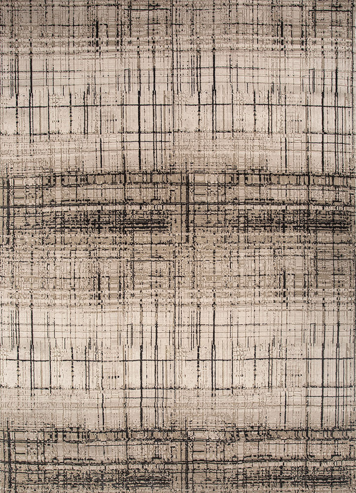 uvenuti ivory wool and bamboo silk hand knotted Rug - HeadShot