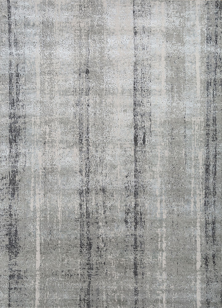 uvenuti ivory wool and bamboo silk hand knotted Rug - HeadShot