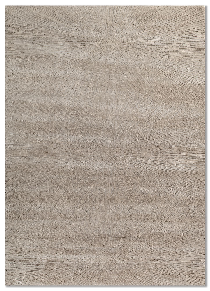 uvenuti ivory wool and bamboo silk hand knotted Rug - HeadShot