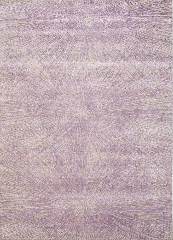 uvenuti grey and black wool and bamboo silk hand knotted Rug - HeadShot
