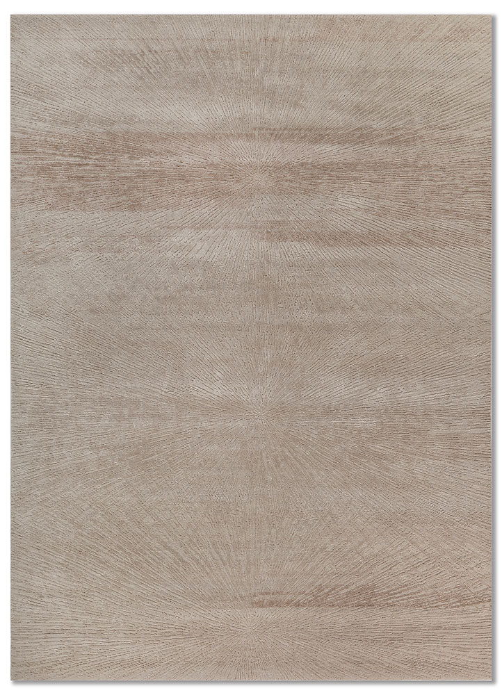 uvenuti ivory wool and bamboo silk hand knotted Rug - HeadShot