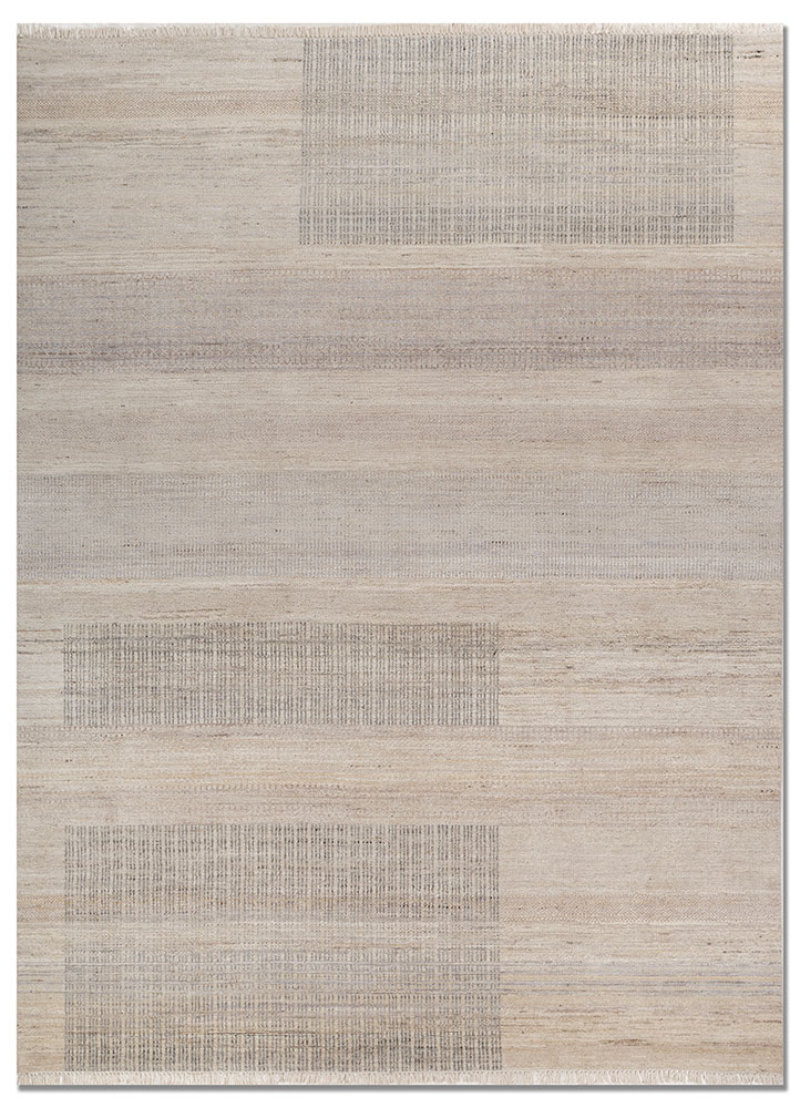 blythe ivory afghan wool hand knotted Rug - HeadShot