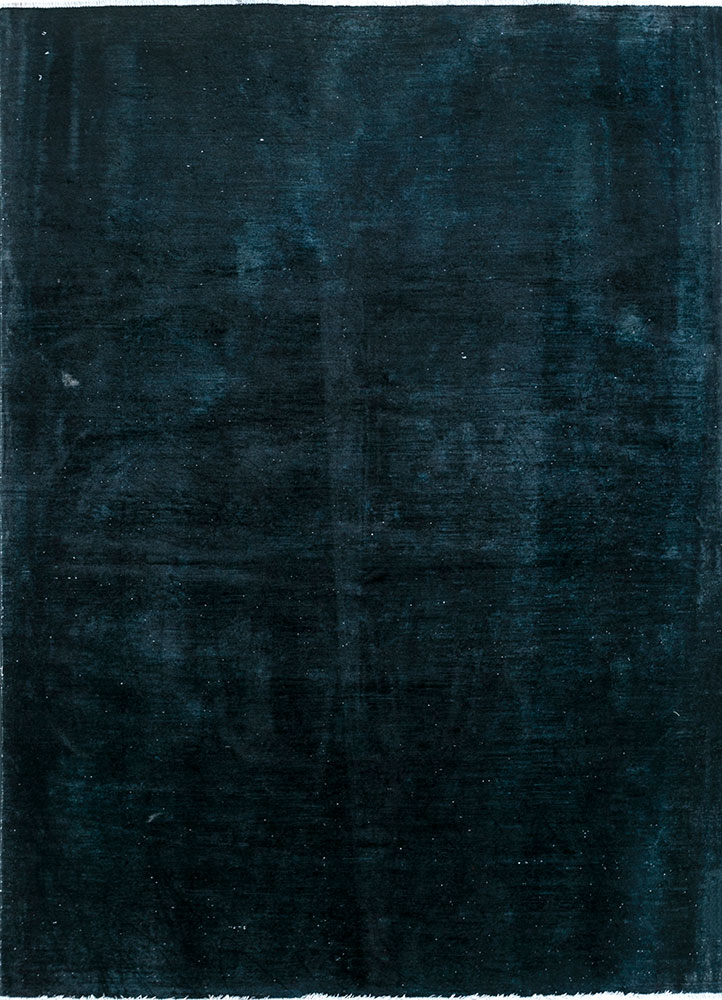 lacuna grey and black wool hand knotted Rug - HeadShot