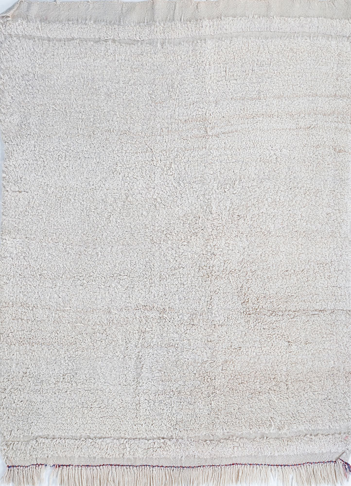 zuri ivory wool hand knotted Rug - HeadShot