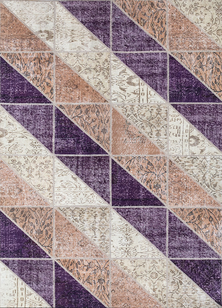 provenance beige and brown wool hand knotted Rug - HeadShot