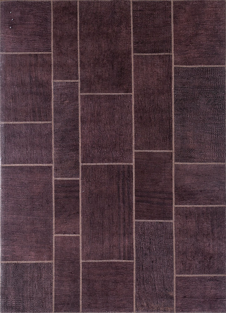 provenance beige and brown wool hand knotted Rug - HeadShot
