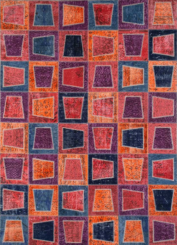 Provenance Red and Orange Hand Knotted Wool Rugs-Pae-3726-Jaipur Rugs India