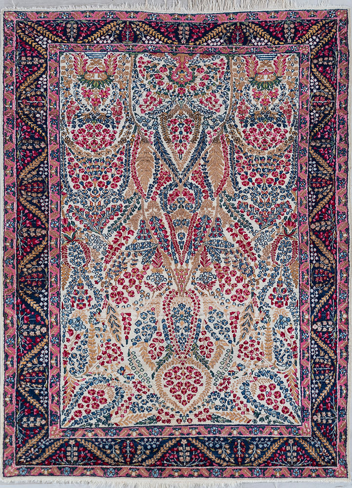 gulmarg multi wool hand knotted Rug - HeadShot
