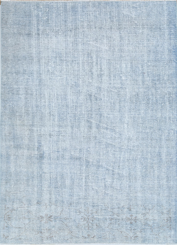 lacuna grey and black wool hand knotted Rug - HeadShot