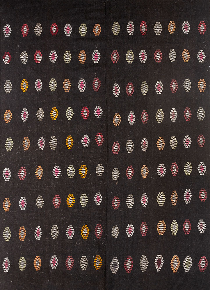 nuray beige and brown wool hand knotted Rug - HeadShot