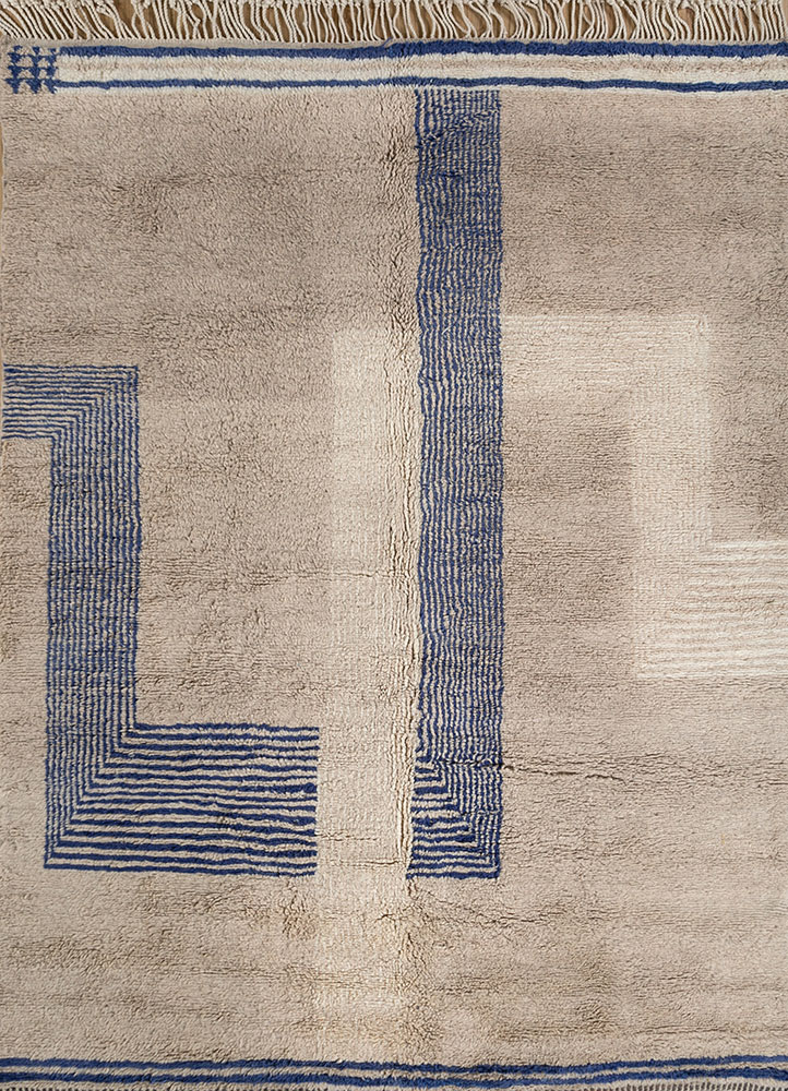 zuri gold wool hand knotted Rug - HeadShot