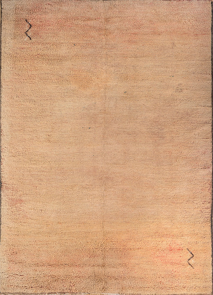 nuray red and orange wool hand knotted Rug - HeadShot