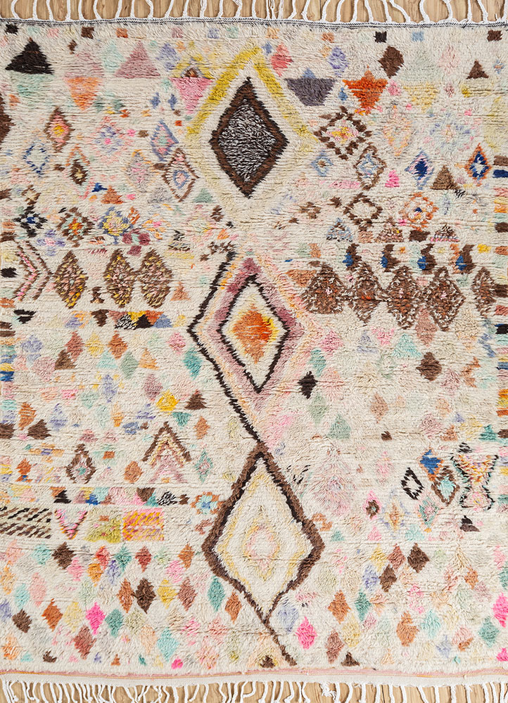 nuray ivory wool hand knotted Rug - HeadShot
